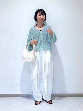 「A part by（アパートバイ）のアイテム（サンダル）」を使った、ナオさん（レディース・158cm）の春コーディネート