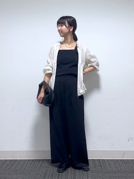 「アパートバイローリーズ」｜「アイテム（ローファー）」を使った、ナオさん（レディース・158cm）の秋コーディネート