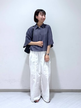 「アイテム（サンダル）」を使った、ナオさん（レディース・158cm・20代）の夏コーディネート