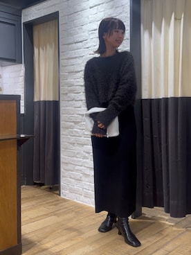「アパートバイローリーズ」｜「アイテム（ワンピース/ドレス）」を使った、ナオさん（レディース・158cm）の秋コーディネート