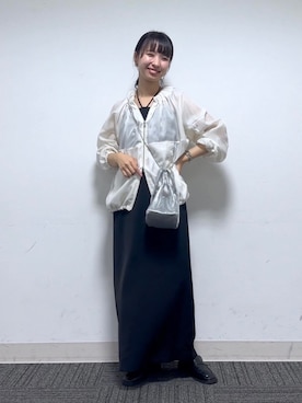「アパートバイローリーズ」｜「アイテム（ローファー）」を使った、ナオさん（レディース・158cm）の秋コーディネート