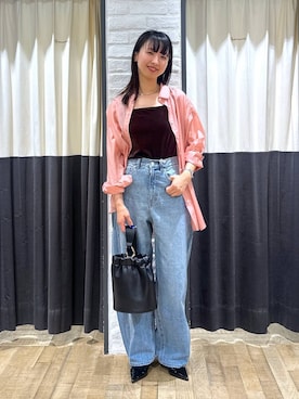 「アイテム（タンクトップ）」を使った、ナオさん（レディース・158cm・20代）の秋コーディネート