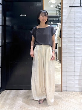 「A part by（アパートバイ）のアイテム（サンダル）」を使った、ナオさん（レディース・158cm）の夏コーディネート