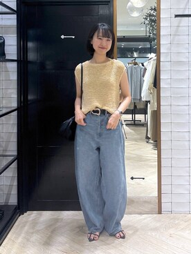 「A part by（アパートバイ）のアイテム（サンダル）」を使った、ナオさん（レディース・158cm）の夏コーディネート