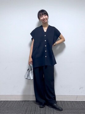「ベストコーデ」｜「アイテム（ローファー）」を使った、ナオさん（レディース・158cm）の秋コーディネート