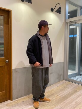 「CIAOPANIC TYPY（チャオパニックティピー）のアイテム（ダウンジャケット/コート）」を使った、Sasakiさん（メンズ・180cm）の秋コーディネート