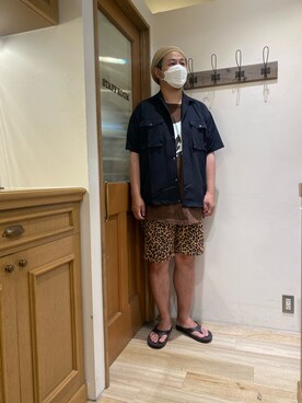 「WILD THINGS（ワイルドシングス）のアイテム（パンツ）」を使った、Sasakiさん（メンズ・180cm）の夏コーディネート