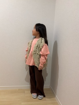 「アイテム（ベスト）」を使った、Sasakiさん（キッズ・120cm）の秋コーディネート