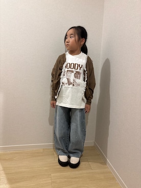 「Disney（ディズニー）のアイテム」を使った、Sasakiさん（キッズ・120cm）の秋コーディネート