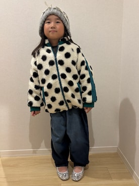 「アイテム（ブルゾン）」を使った、Sasakiさん（キッズ・120cm）の冬コーディネート