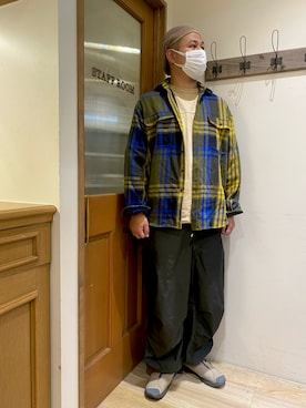「BIG MAC（ビッグマック）のアイテム」を使った、Sasakiさん（メンズ・180cm）の秋コーディネート