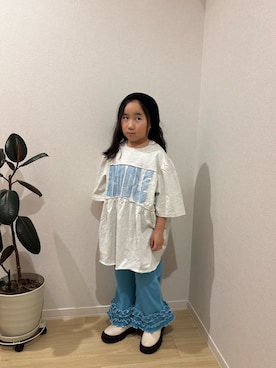 「CIAOPANIC TYPY（チャオパニックティピー）のアイテム（ワンピース/ドレス）」を使った、Sasakiさん（キッズ・120cm）の春コーディネート