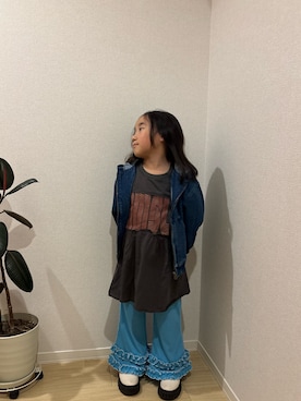 「PENNEYS（ぺニーズ）のアイテム」を使った、Sasakiさん（レディース・120cm）の春コーディネート