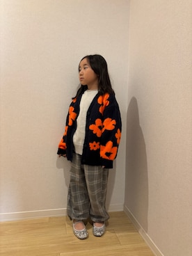 「アイテム（バレエシューズ）」を使った、Sasakiさん（キッズ・120cm）の秋コーディネート