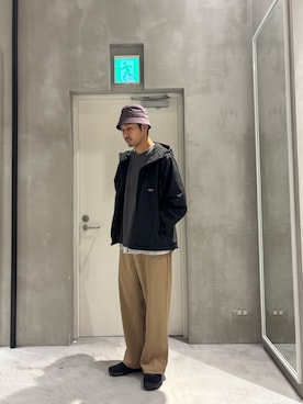 「アイテム（マウンテンパーカー）」を使った、Sasakiさん（メンズ・180cm）の秋コーディネート