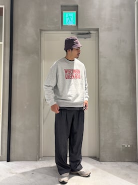 「アイテム（スラックス）」を使った、Sasakiさん（メンズ・180cm）の秋コーディネート