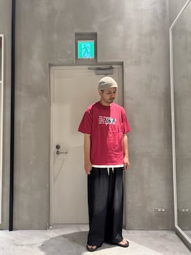 「アイテム（タンクトップ）」を使った、Sasakiさん（メンズ・180cm）の夏コーディネート