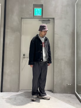 「アイテム（スウェット）」を使った、Sasakiさん（メンズ・180cm）の秋コーディネート