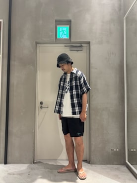 「アイテム（シャツ/ブラウス）」を使った、Sasakiさん（メンズ・180cm）の夏コーディネート