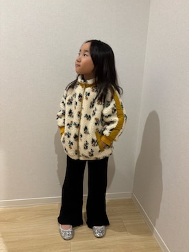 「アイテム（バレエシューズ）」を使った、Sasakiさん（キッズ・120cm）の秋コーディネート