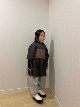 「CIAOPANIC TYPY（チャオパニックティピー）のアイテム（ワンピース/ドレス）」を使った、Sasakiさん（キッズ・120cm）の春コーディネート