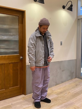 「CIAOPANIC TYPY（チャオパニックティピー）のアイテム（ニットキャップ/ビーニー）」を使った、Sasakiさん（メンズ・180cm）の冬コーディネート