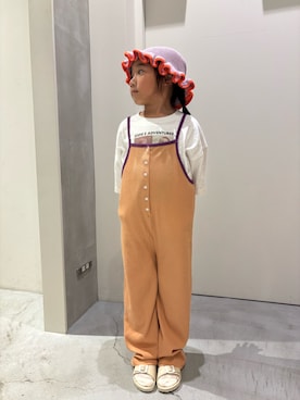 「CIAOPANIC TYPY（チャオパニックティピー）のアイテム（帽子）」を使った、Sasakiさん（レディース・120cm）の春コーディネート