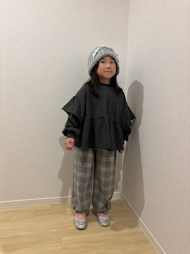 「アイテム（トップス）」を使った、Sasakiさん（キッズ・120cm）の秋コーディネート