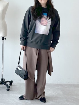 「アイテム（スウェット）」を使った、yoco＿O0uさん（レディース・157cm・40代）の秋コーディネート