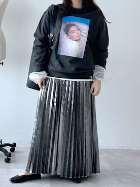 「アイテム（スウェット）」を使った、yoco＿O0uさん（レディース・157cm・40代）の秋コーディネート