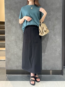 「アイテム（ボストンバッグ）」を使った、ikka HEAD OFFICE Women'sさん（レディース・165cm）の夏コーディネート