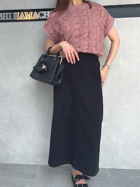 「アイテム（ボストンバッグ）」を使った、ikka HEAD OFFICE Women'sさん（レディース・165cm）の夏コーディネート