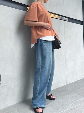 「アイテム（ボストンバッグ）」を使った、ikka HEAD OFFICE Women'sさん（レディース・165cm）の夏コーディネート