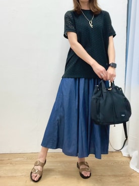 「スカーチョ」｜ikka HEAD OFFICE Women'sさん（レディース・165cm）の夏コーディネート