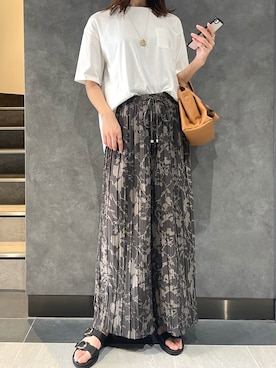 「アイテム（ボストンバッグ）」を使った、ikka HEAD OFFICE Women'sさん（レディース・165cm）の夏コーディネート