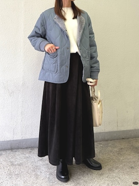 「ikka（イッカ）のアイテム」を使った、ikka HEAD OFFICE Women'sさん（レディース・165cm）の冬コーディネート