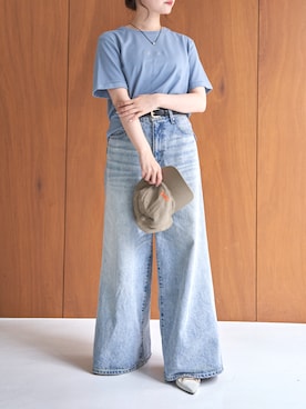「UNIVERSAL OVERALL（ユニバーサルオーバーオール）のアイテム」を使った、ikka HEAD OFFICE Women'sさん（レディース・152cm）の夏コーディネート