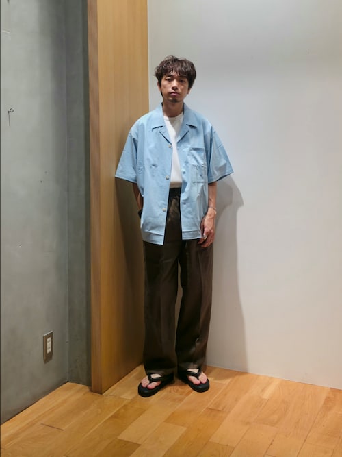 GGG　Open Collar Short-Sleeve Shirts