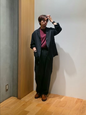 「アイテム（ローファー）」を使った、UR_SkmK.さん（メンズ・167cm・30代）の夏コーディネート