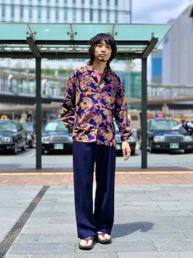 「ビーチサンダル」｜UR_SkmK.さん（メンズ・167cm・20代）の夏コーディネート