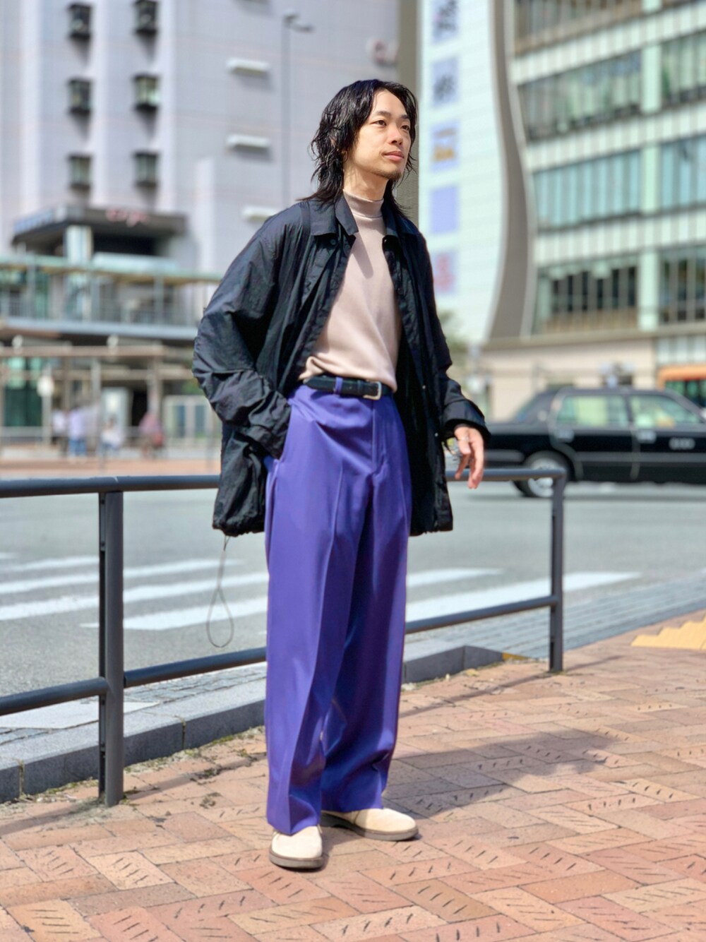 【CTHY＋VEIN】PE WRINKLES TAFFETA セットアップ CTHY＋VEIN】PE WRINKLES TAFFETA TRACK WIDE PANTS
