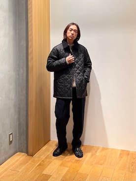 「アイテム（ダウンジャケット/コート）」を使った、UR_SkmK.さん（メンズ・167cm）の秋コーディネート