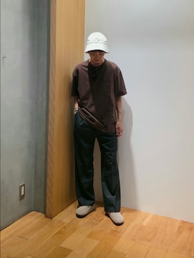 「アイテム（サンダル）」を使った、UR_SkmK.さん（メンズ・167cm・30代）の夏コーディネート