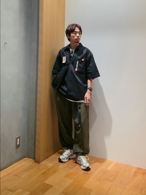 LOTTO　TC TWILL HALF ZIP SHIRTS