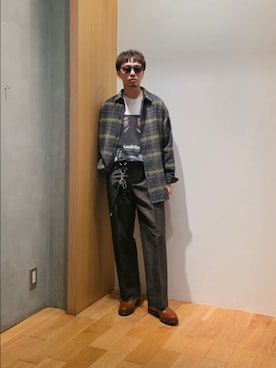 「アイテム（財布/小物）」を使った、UR_SkmK.さん（メンズ・167cm）の秋コーディネート