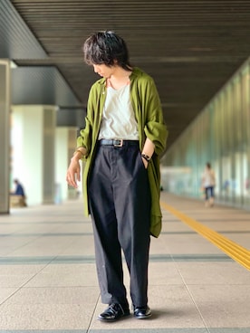 「MARTIN MARGIELA（マルタンマルジェラ）のアイテム」を使った、UR_SkmK.さん（メンズ・167cm）の夏コーディネート