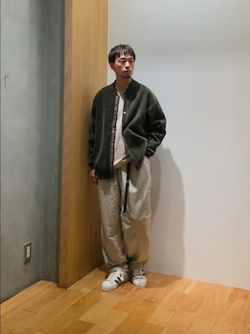 「アイテム（カーディガン/ボレロ）」を使った、UR_SkmK.さん（メンズ・167cm）の秋コーディネート