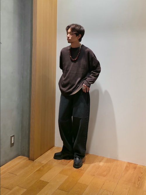 『別注』crepuscule×UR　Washi Knit Long-Sleeve T-shirts