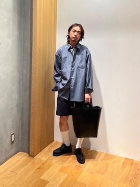 「アイテム（その他シューズ）」を使った、UR_SkmK.さん（メンズ・167cm）の夏コーディネート