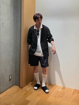 「アイテム（その他アウター）」を使った、UR_SkmK.さん（メンズ・167cm）の夏コーディネート
